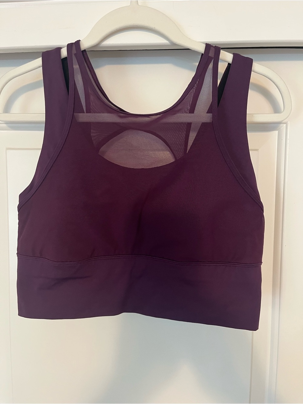 Lululemon Women's PlumSports Bra with Mesh Detail Size 10